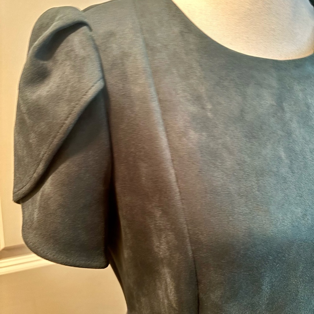 Calvin Klein Scuba Suede Bodycon Dress - Picture 3 of 8